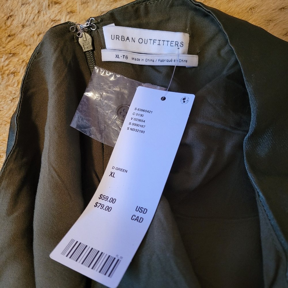 Urban Outfitters Olive Green Halter Dress - Picture 8 of 12